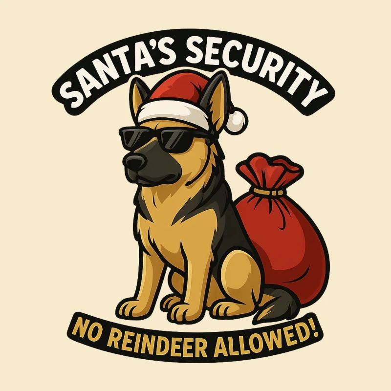 Berger et en tant que Père Noël Sécurité avec Sack