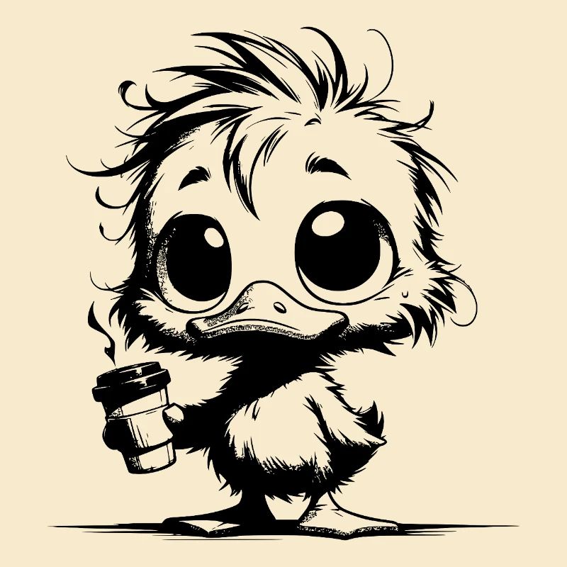 Duck in Survival Mode Caffeine Coma Mug