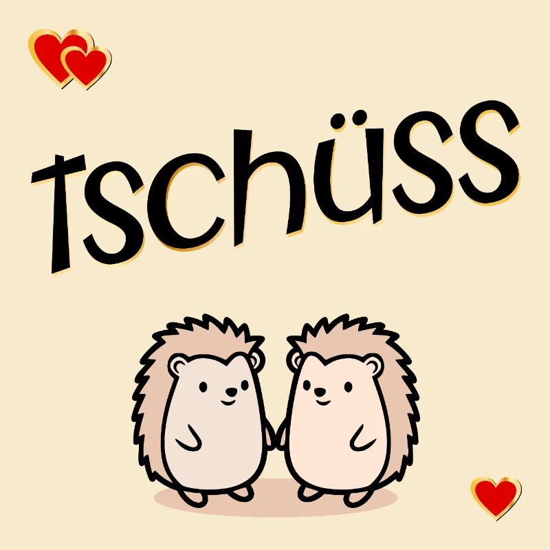 Abschied Kollegen Tschüss Igel