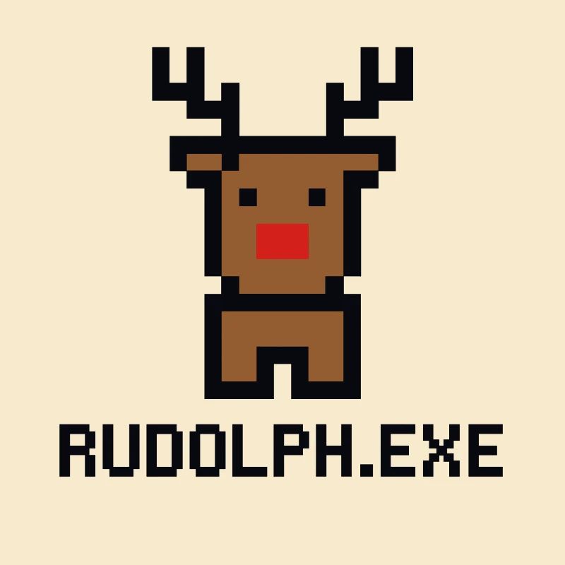 Rudolph.exe Pixel Reindeer