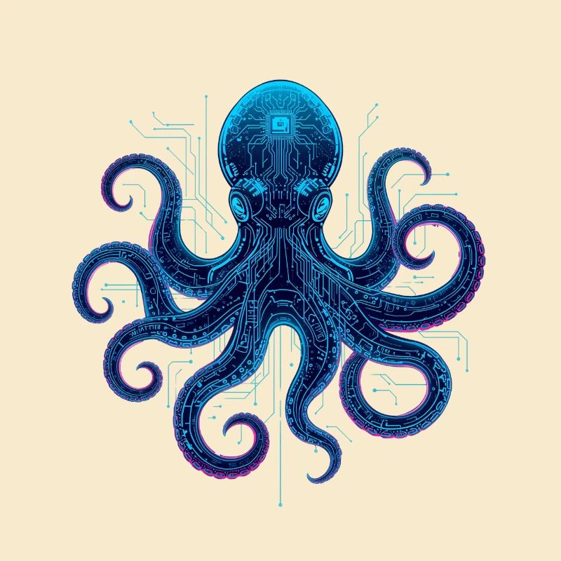 Cyberneon Octopus circuits