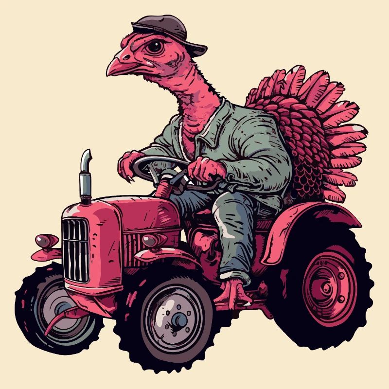 Éleveur de tracteurs à dinde