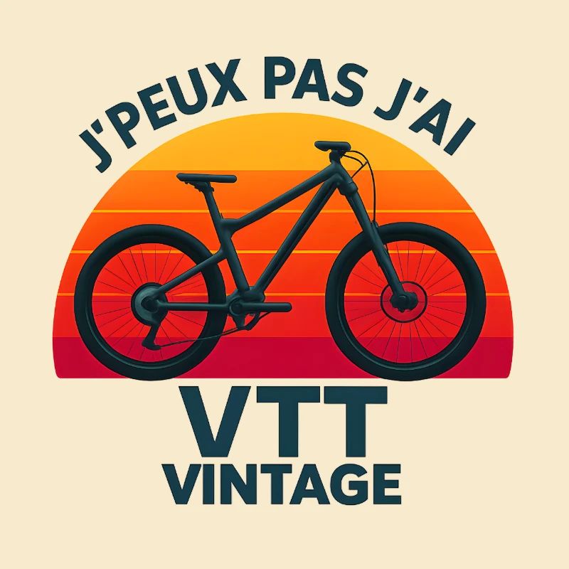 VTT Vintage coucher soleil