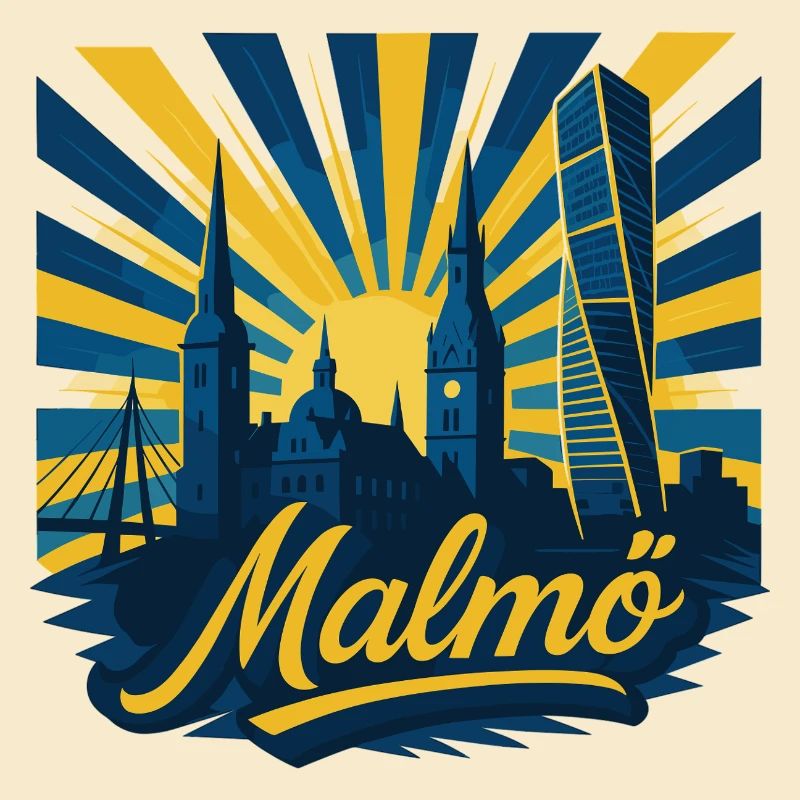 Malmö Stadt Schweden cool episch Geschenk
