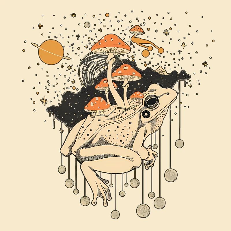 Cosmic Frog & Toadstools in the Universe