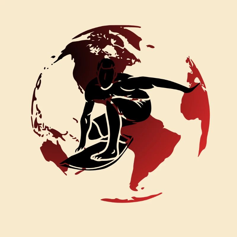 Red Globe Surfer
