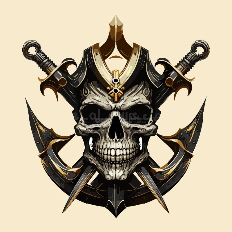 Guerrier du Crâne avec des Épées