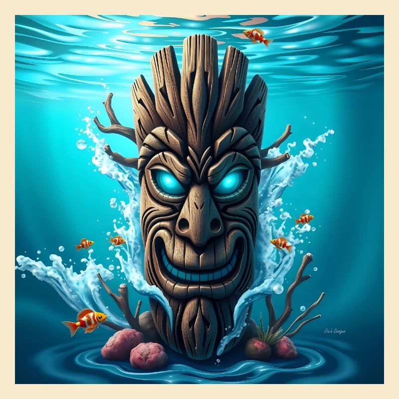 Underwater Tiki Mask