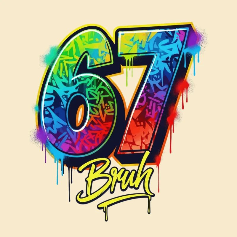 6 7 Meme – Graffiti Bruh Edition