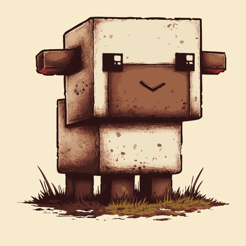 Look rétro de Pixel Sheep