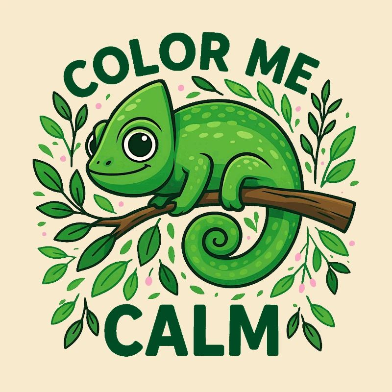 Un caméléon calme