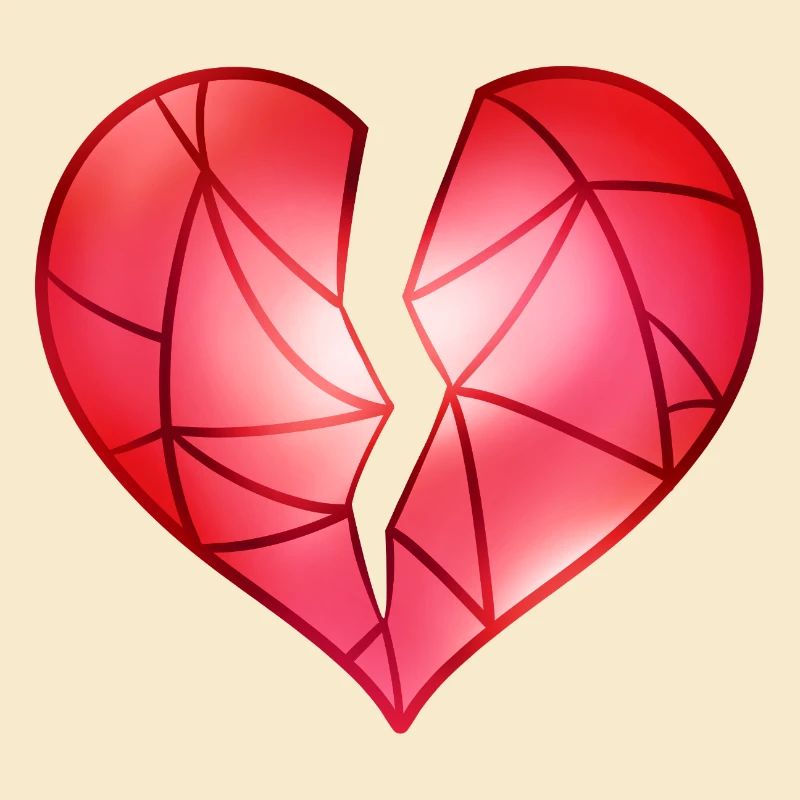 Broken Red Heart
