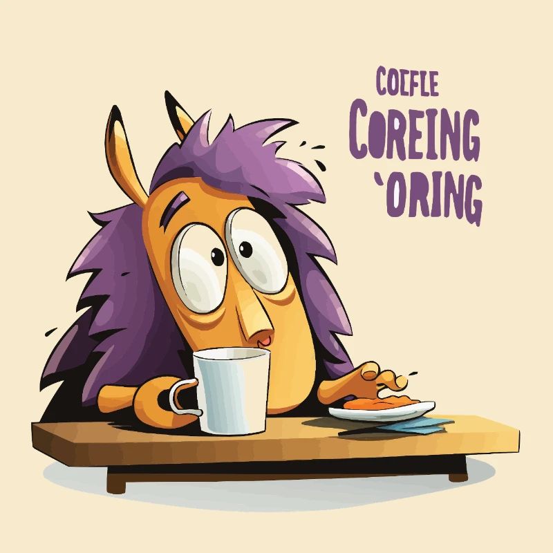 Kaffee Igel am Morgen