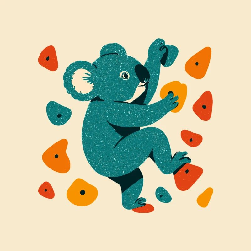 Bouldern Koala Koalabär Klettern Geschenk