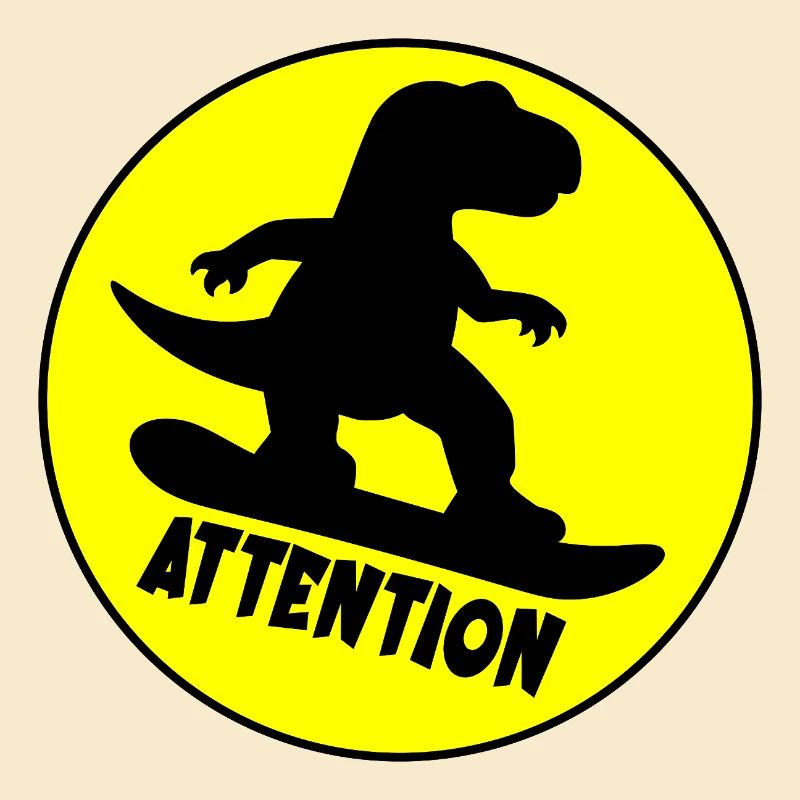 Attention Dinosaure du snowboard