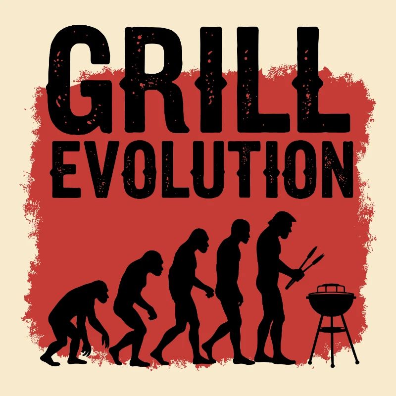 Grill Evolution Funny Grill Master Saying