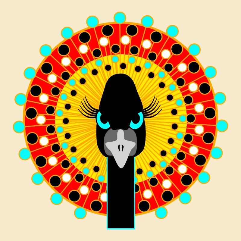 Vogel mit Attitüde.