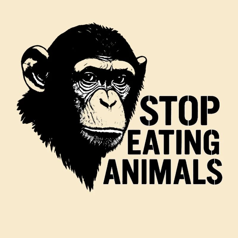 Arrêtez de manger des animaux – Conception du chimpanzé