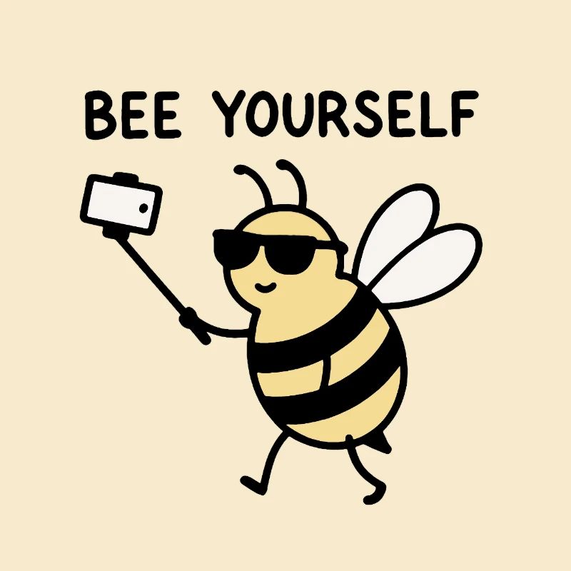 Selfie Bee avec lunettes de soleil - Bee Yourself