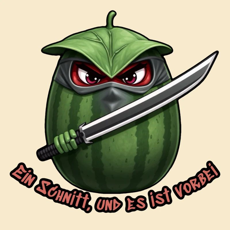Wassermelone Ninja Klinge