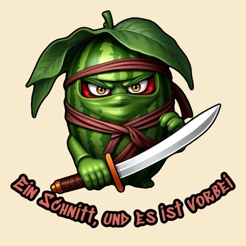 Ninja pastèque avec l’épée