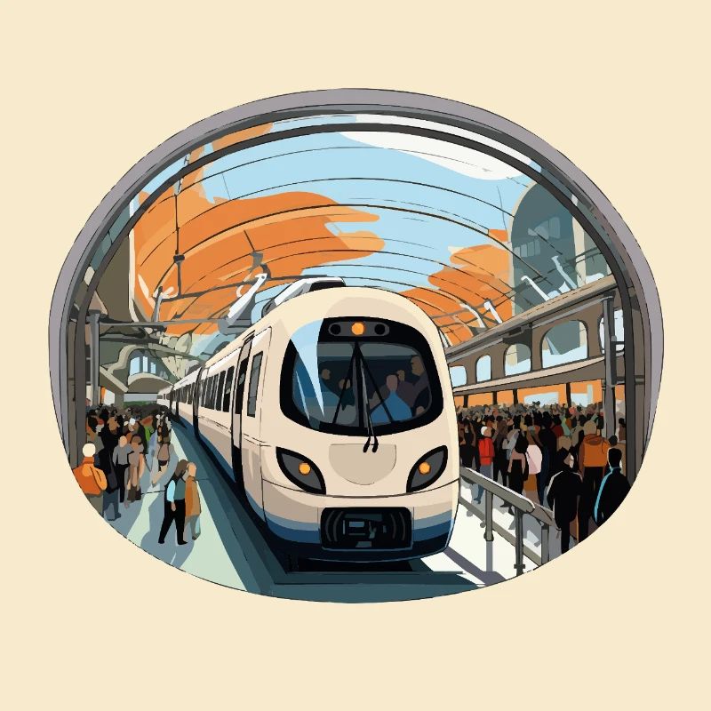 Train at the Orange Wire Station