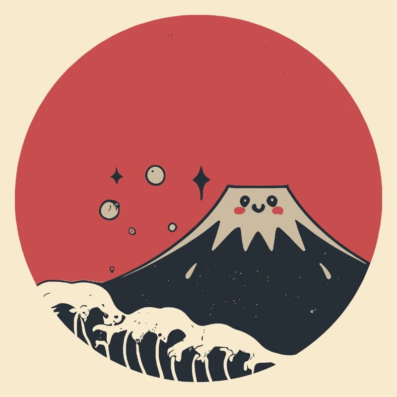 Mount Fuji Red Smile