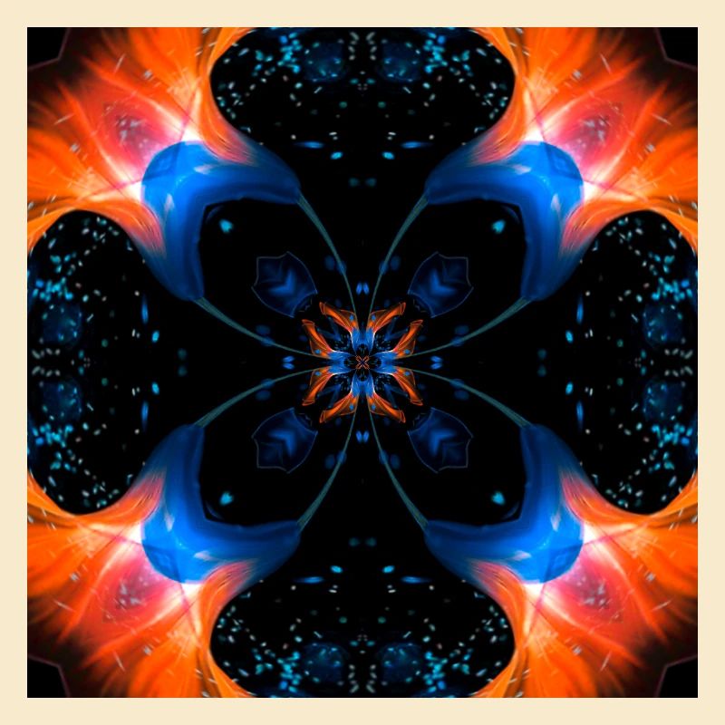 Fleur numérique d’art fractal
