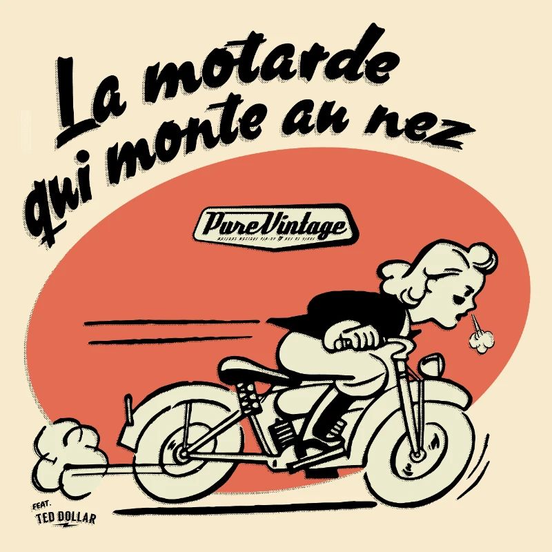 Der Biker, der bis zur Nase hochfährt