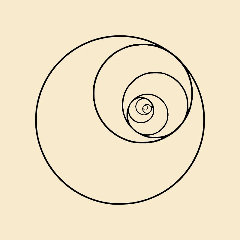 Fibonacci-Spiralkreis