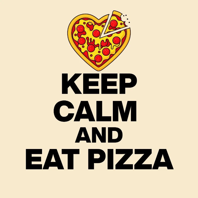 RESTE CALME ET MANGE DE LA PIZZA, CADEAU 🍕 DE TOXICOMANE DE PIZZA