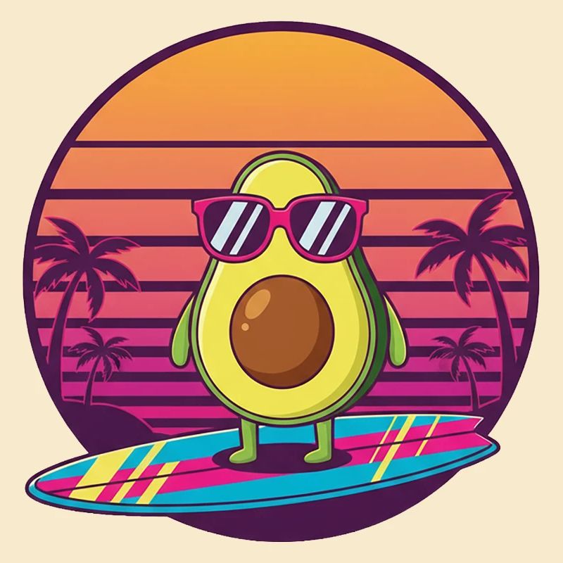 Avocado 80s Sunset