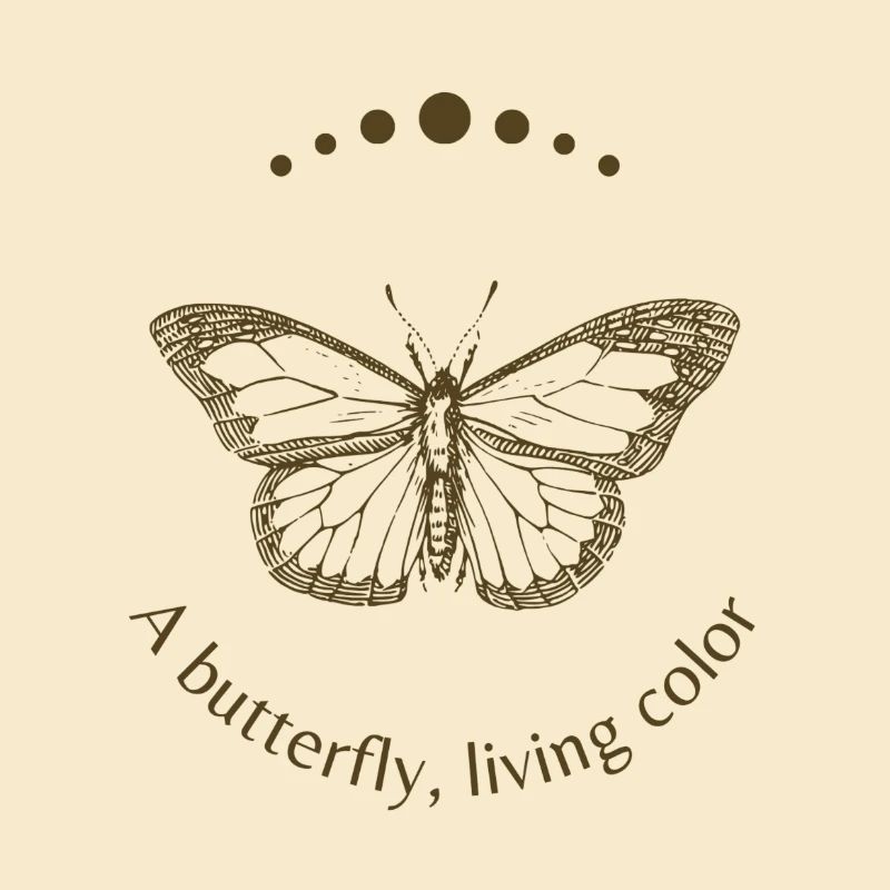 Butterfly in Golden Arc