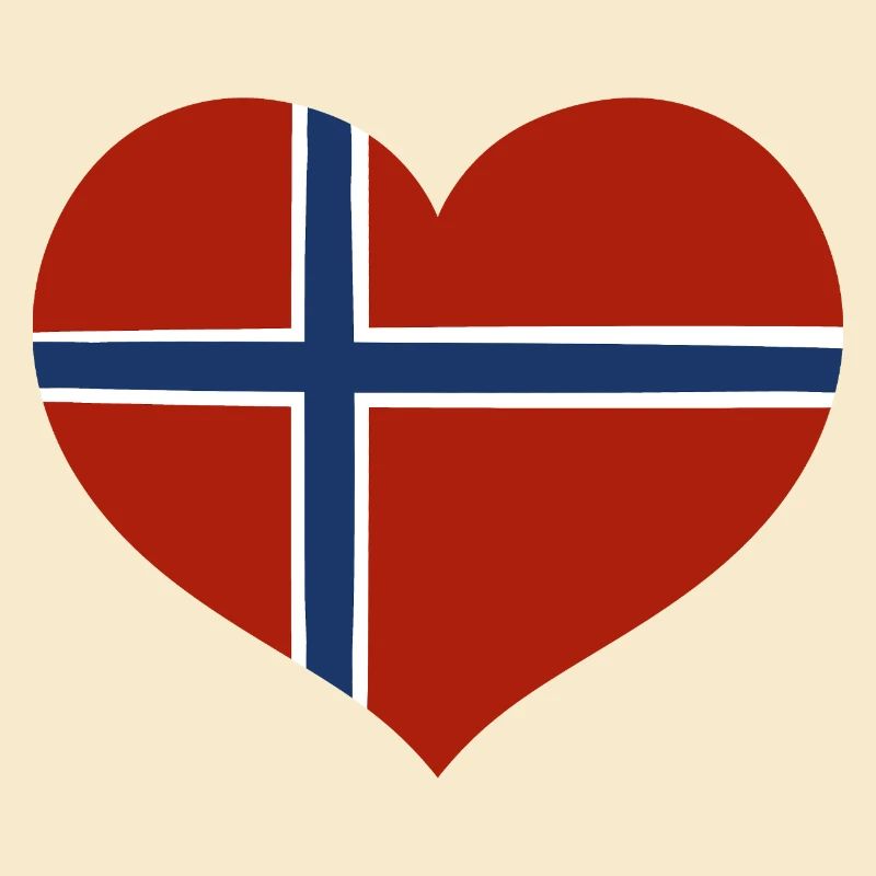 Norwegisches Flaggenherz