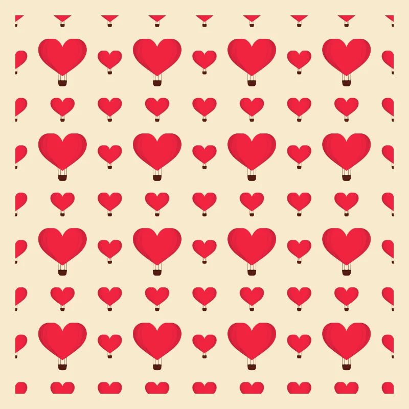 Heart Balloon Pattern