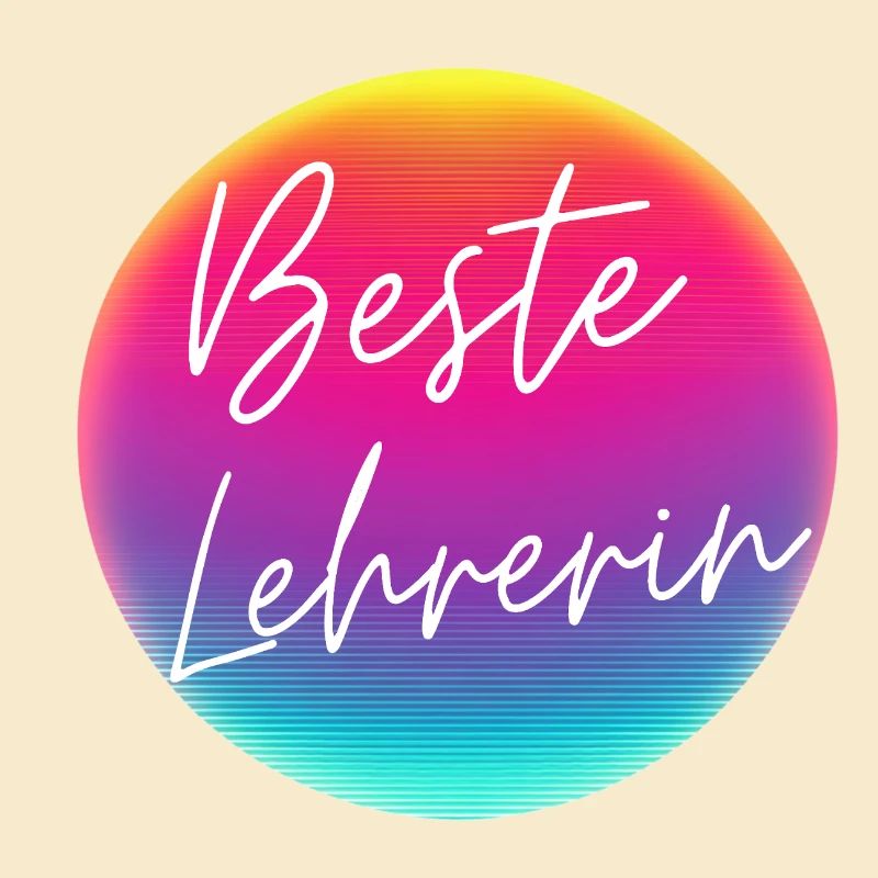 Best teacher! Neon circle customizable
