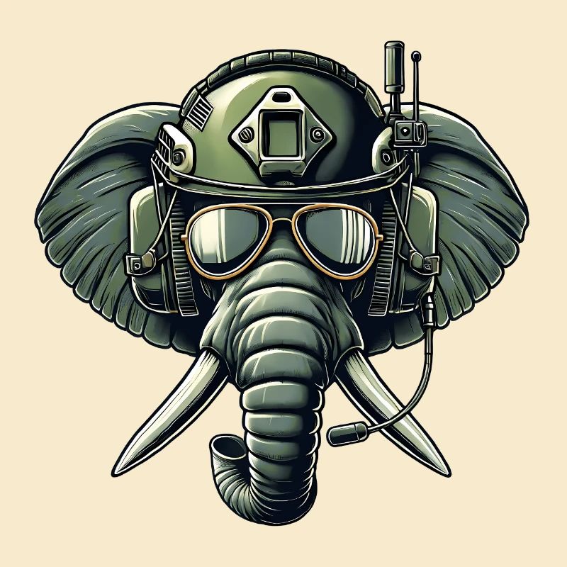 Éléphant en mission