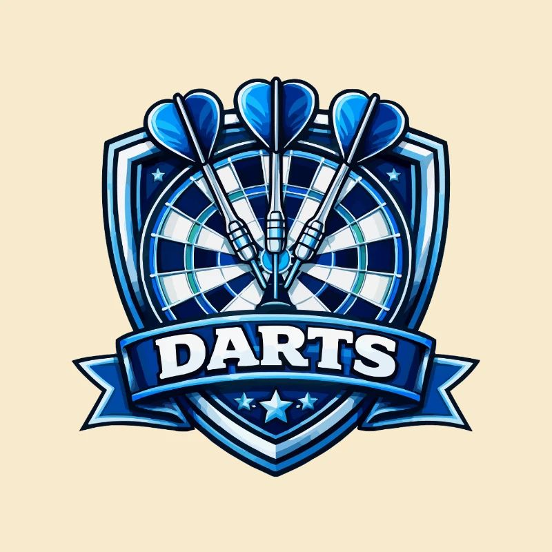 Blauer Darts Shield Logo