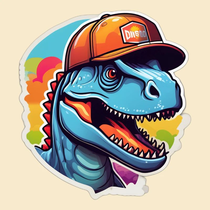 Dinosaurier-Regenbogenkappe