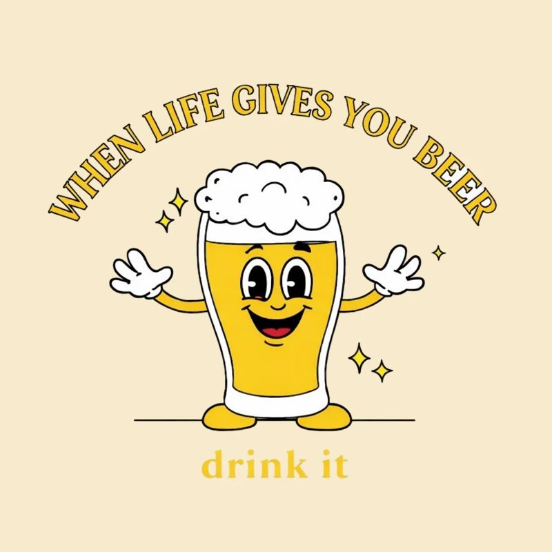Devise de la bière Devise Cartoon