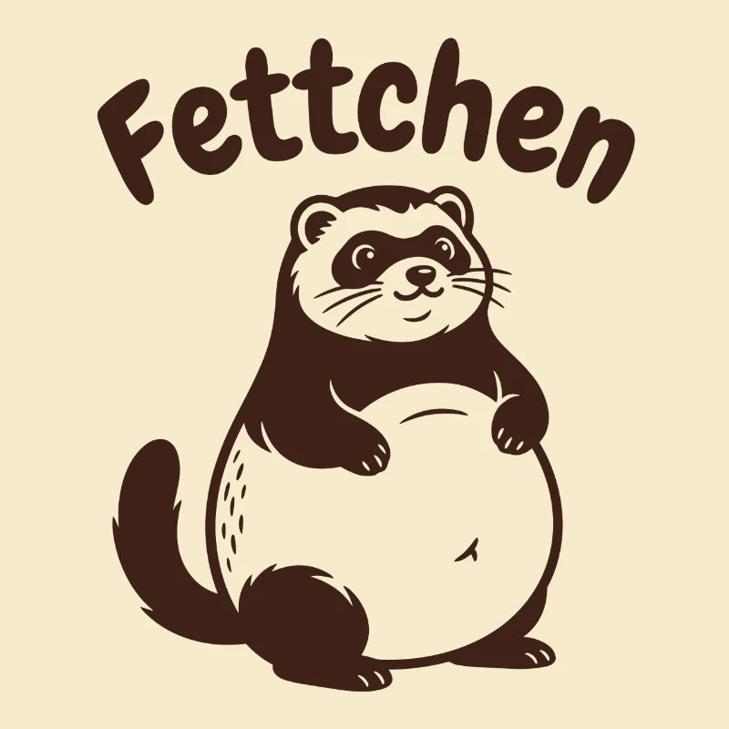 Furets - graisses avec un gros ventre