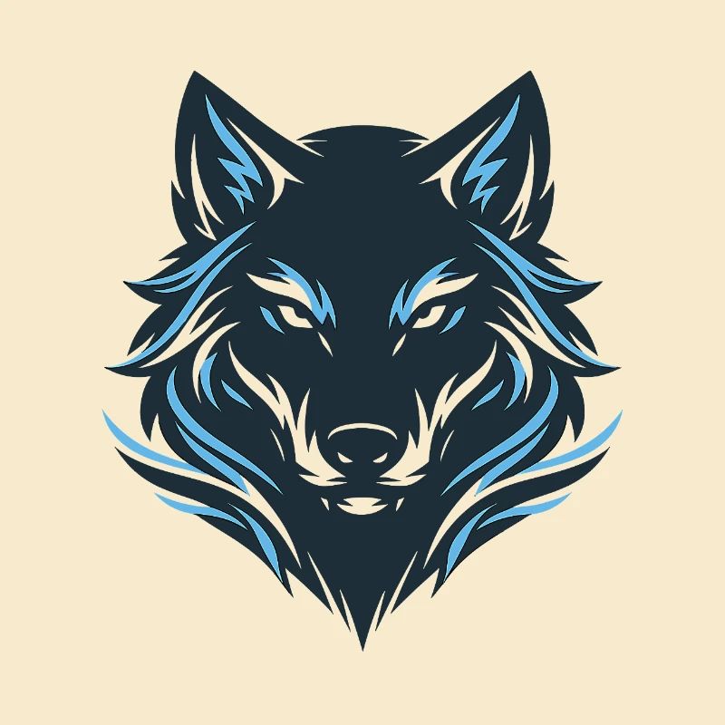 Blue Night Wolf Emblem