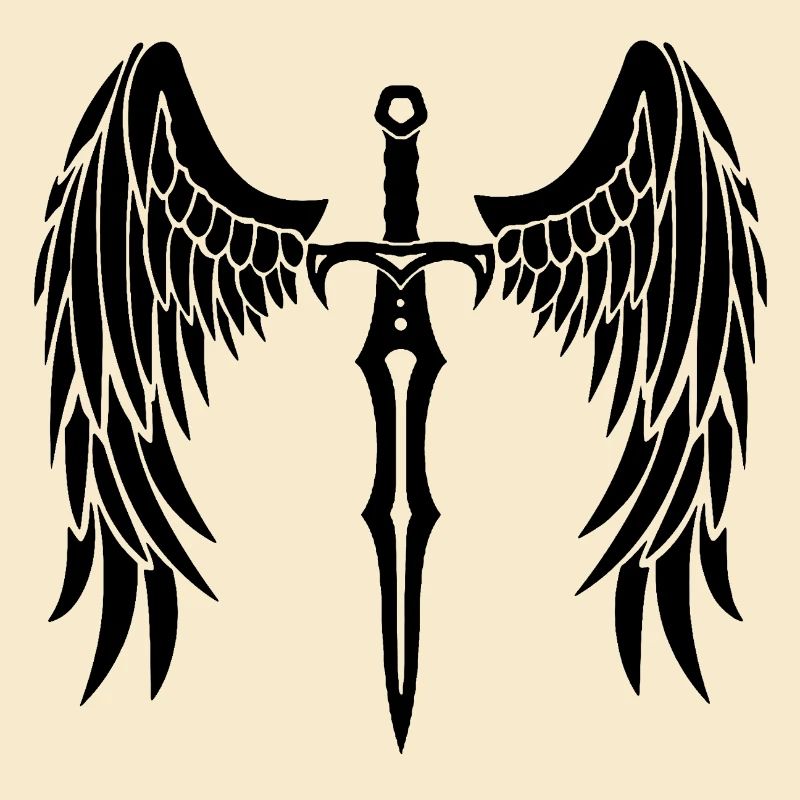 épée ailée noire