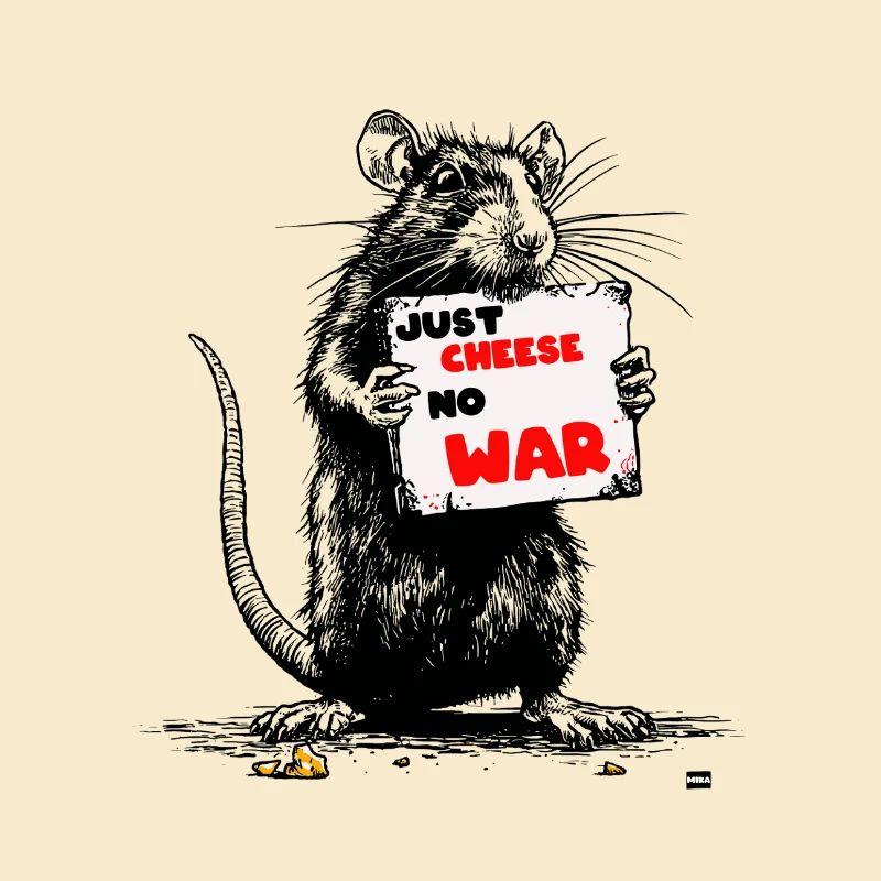 Juste le slogan Fromage : pas de guerre