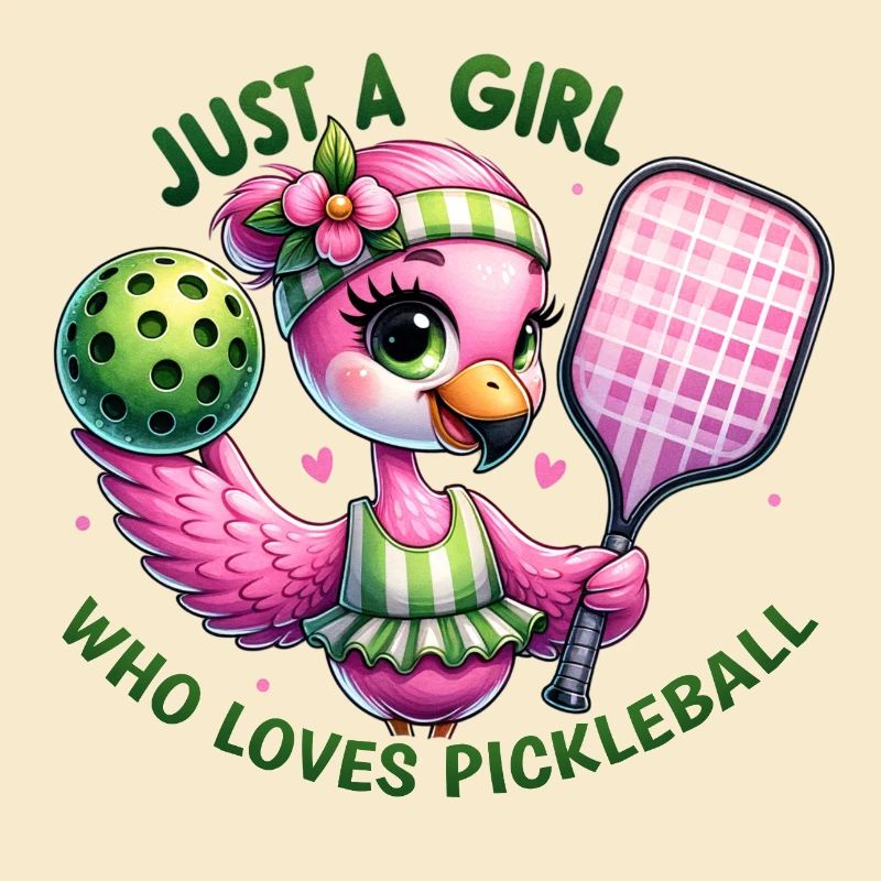 Mädchen liebt Pickleball