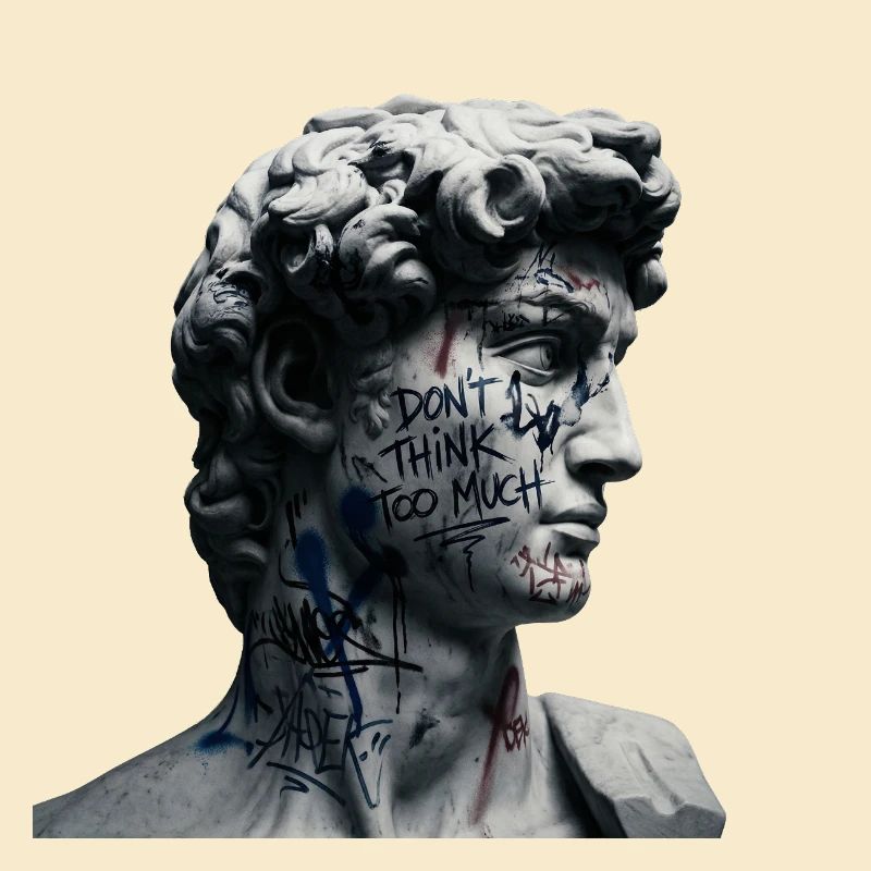 Dont Think Too Much Graffiti-David