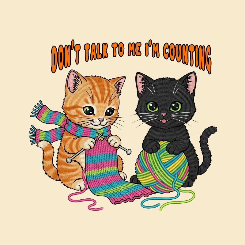 Duo de tricot Counting Kittens
