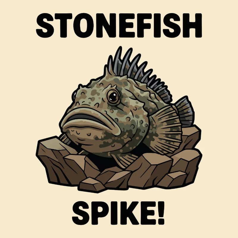 Steinfisch Gefahr Spike Steinfisch Schwarz