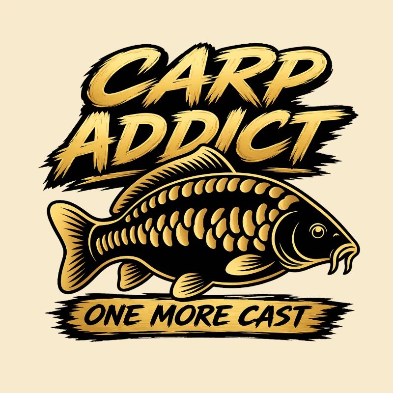Carp Addict One More Cast Angel-Design