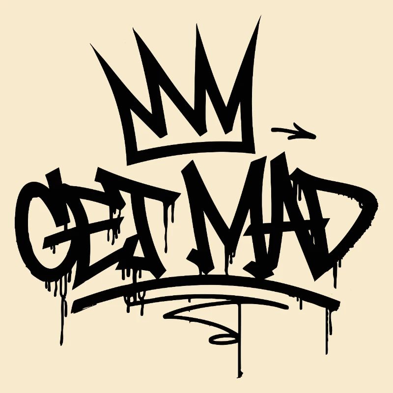 Gamma Crown Graffiti Logo Get Mad